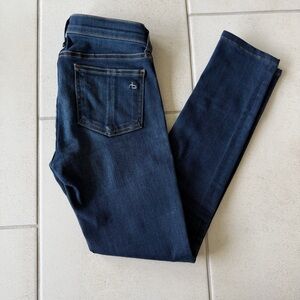 Rag & Bone Dark Denim Skinny Jeans - size 25